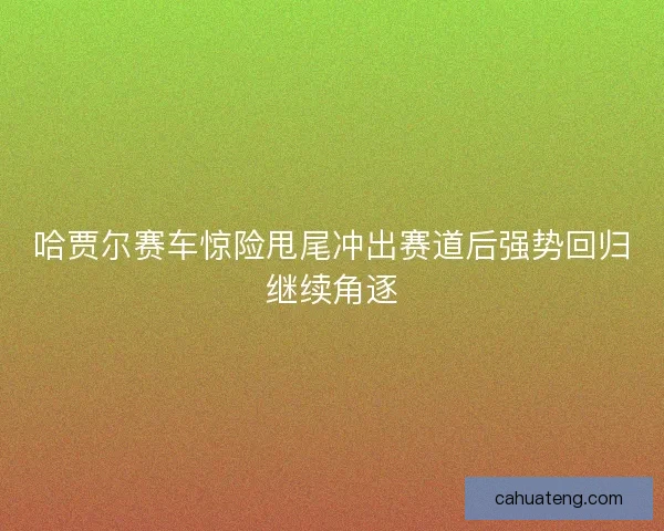 哈贾尔赛车惊险甩尾冲出赛道后强势回归继续角逐